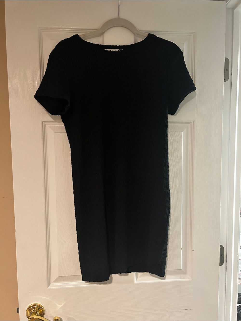 Elodie- Ruched Black Dress-Large